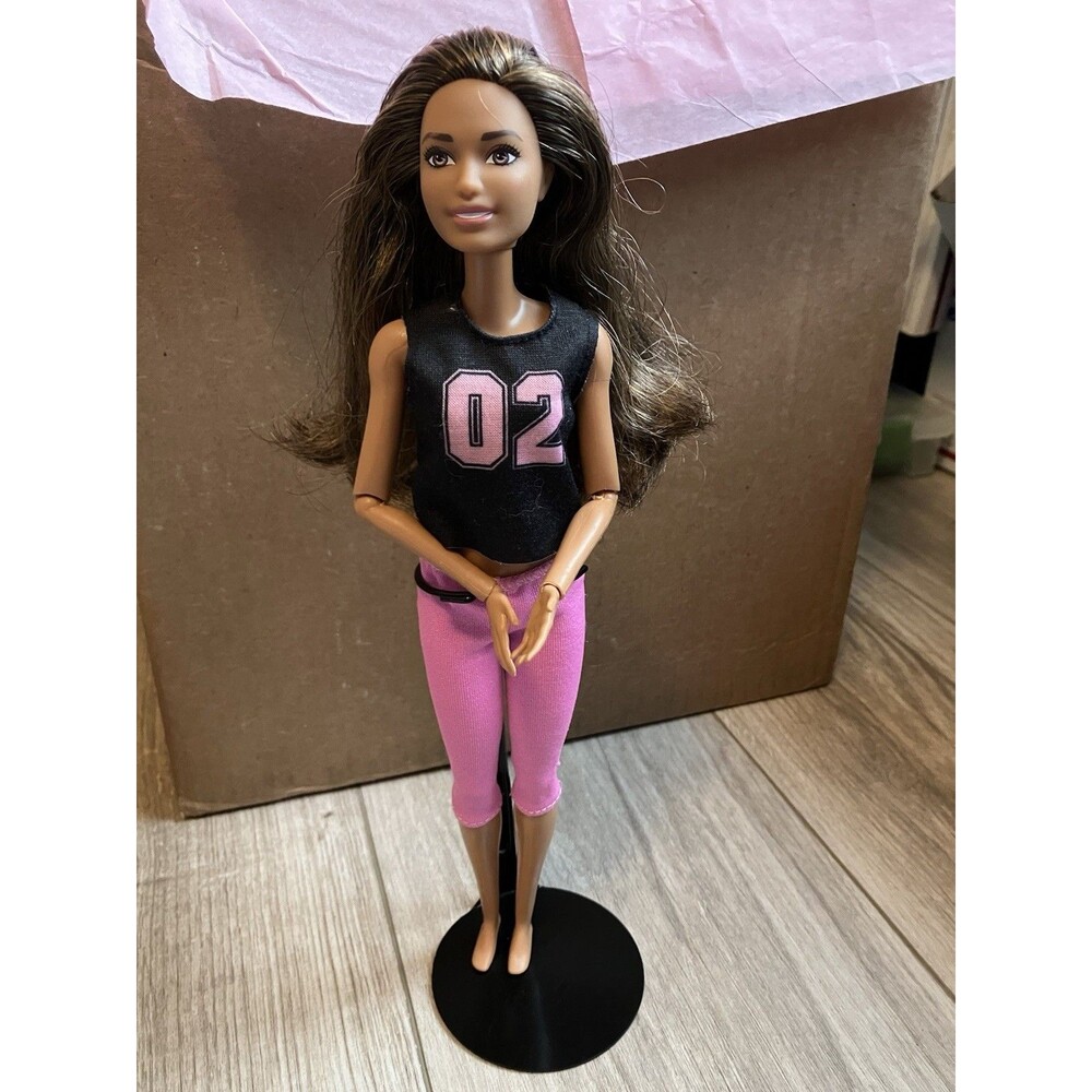 Barbie Doll Tokyo 2020 Olympics Softball Girl Brown Hair Articulated